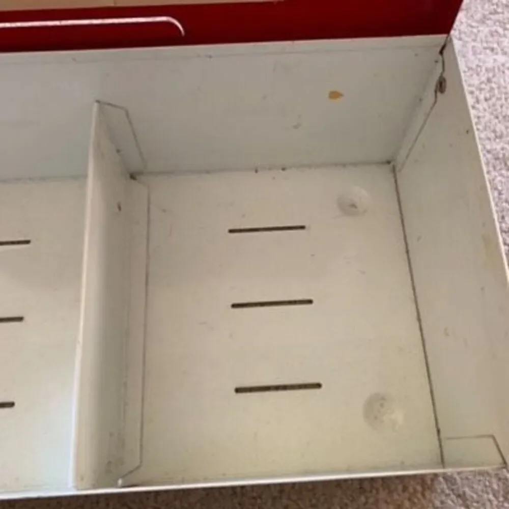 The American Home Menu Maker Vintage Metal Recipe Case